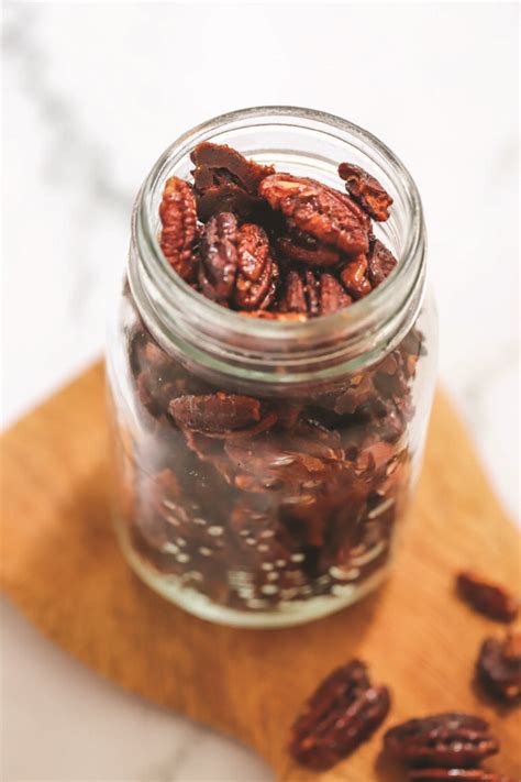 Healthy Maple Cinnamon Roasted Pecans - Home Sweet Farm Home