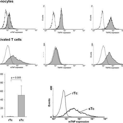 Expression Of Transmembrane Tnf Tnfr1 And Tnfr2 On Activated T Cells Download Scientific