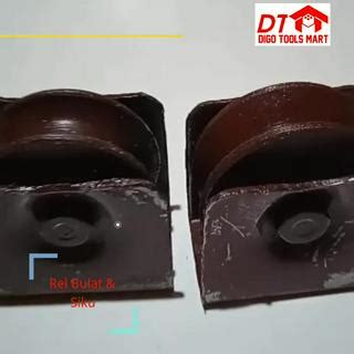 Jual Roda Pagar Besi Cor 6 Inci Rel Siku Dan Rel Bulat Shopee Indonesia