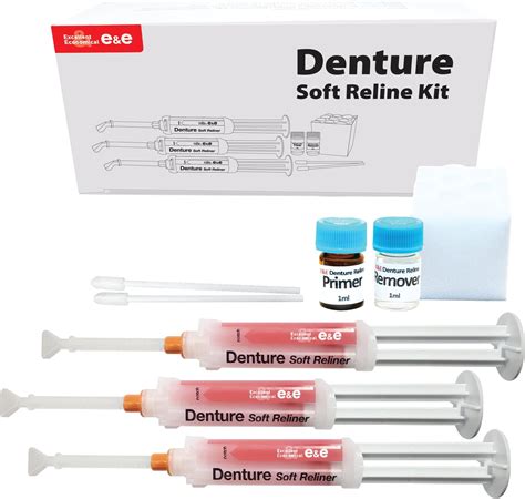 Amazon.com: E&E Upper and Lower Denture Soft Reline Kit : Industrial