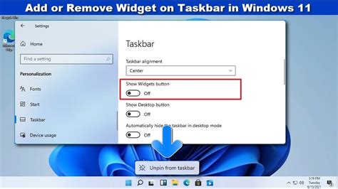 How To Add Or Remove Widgets Taskbar Button On Windows 11 Eroppa