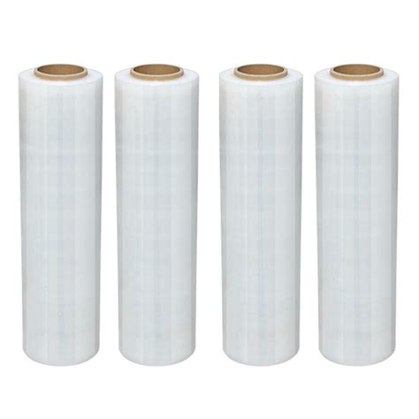 18 X 1500 FT 80 Gauge 4 Rolls Pallet Wrap Stretch Film Shrink