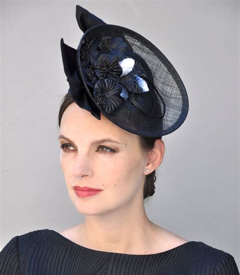 Black Fascinator Derby Fascinator Hat Wedding Fascinator Wedding Hat