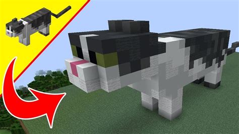 jellie cat satues minecraft cat statue mob build tutorial