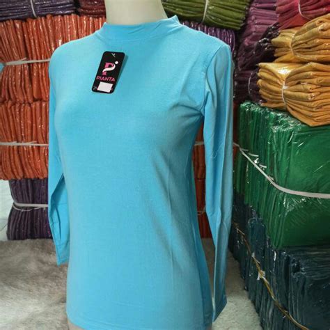 Jual Realpict Manset Badan Rayon Premium Kaos Baju Dalaman Leher