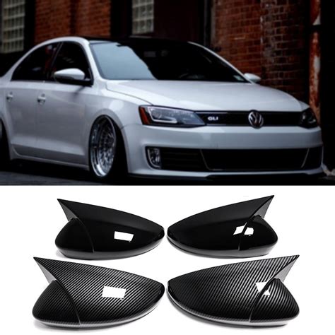 Pair Car Side Wing Rearview Mirror Cover For Vw Jetta Mk Volkswagen