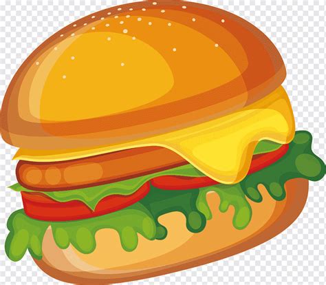 Cheeseburger Illustration Cheeseburger Hamburger Fast Food Veggie