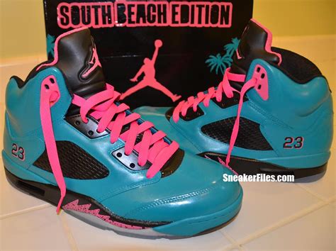 Air Jordan V 5 Retro South Beach Custom Sneakerfiles