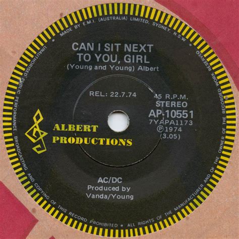 AC/DC - Can I Sit Next To You, Girl (1974, A-label, Vinyl) | Discogs