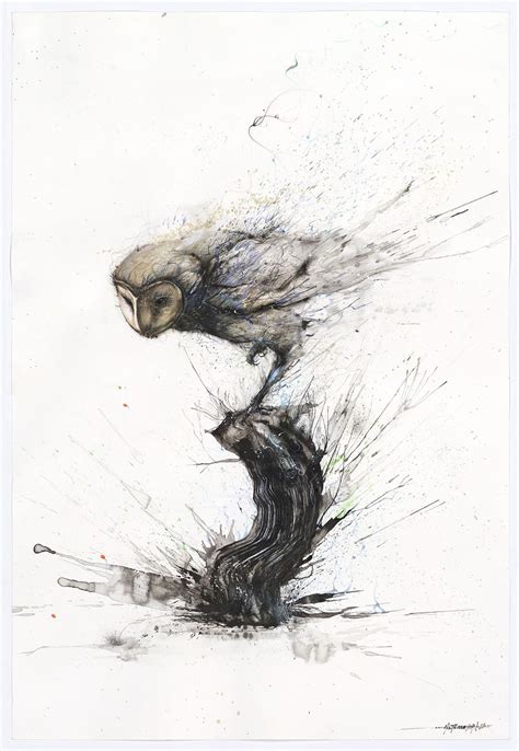 Explosive Splattered Ink Animal Paintings By Hua Tunan — Colossal