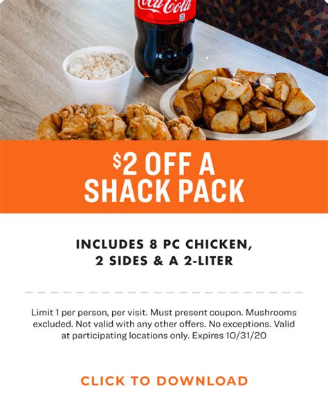 COUPONS - Chicken Shack