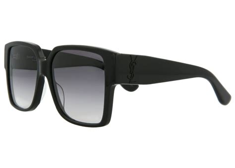 Saint Laurent Square Frame Acetate Sunglasses Black Grey Slm9 30001591