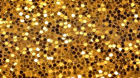 Shimmering Golden Background With Glitter Texture Gold Bokeh Golden