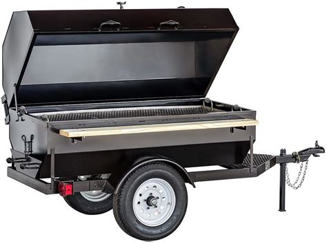 Big John 300760 120 Towable Outdoor Charcoal Grill 6sdg