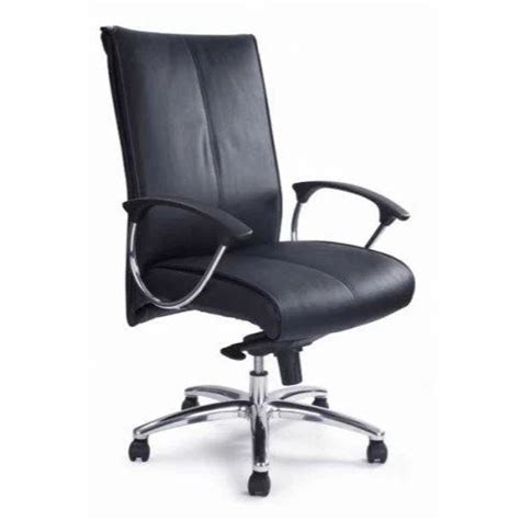 Black Executive Chair Leather Office Chairs Foldable No Rotatable