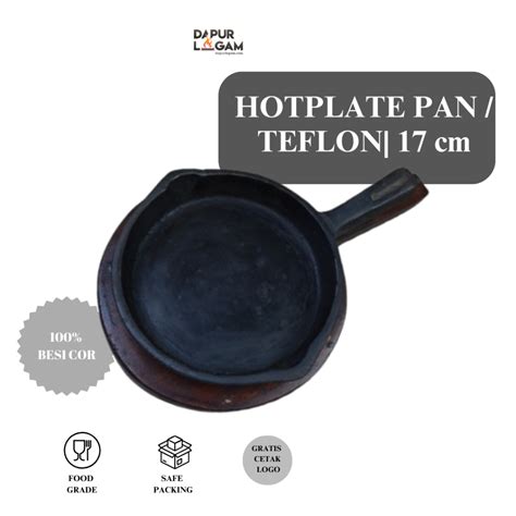 Jual Dapur Logam Cast Iron Hot Plate Steak Model Teflon D 17CM PAN Shopee Indonesia