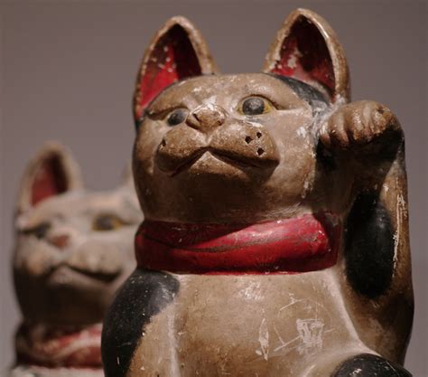 Frank B Baiamonte Maneki Neko Japanese Beckoning Cats At The Mingei