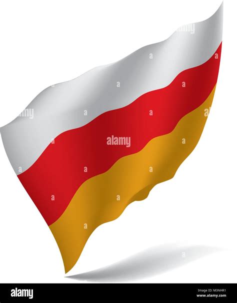 South Ossetia Flag Vector Illustration Stock Vector Image Art Alamy