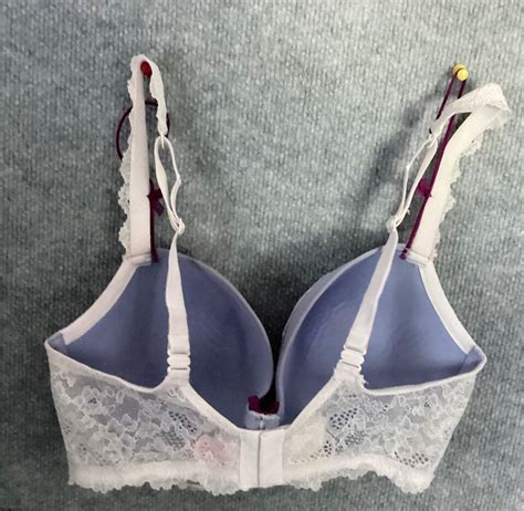 Victoria S Secret Dream Angels Lined Demi Bra Size Dd Lace Bows White