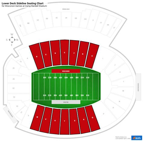 Camp Randall Stadium Section N: Seating Map and View Guide 24