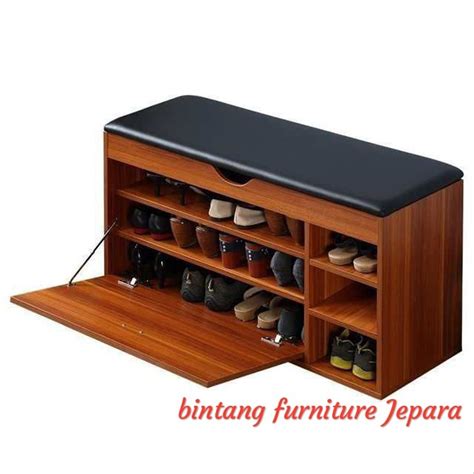 Jual Rak Sepatu Kayu Jati Minimalis Di Lapak Bintang Furniture Jepara