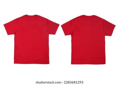 Blank Red T Shirt Front Back Stock Photo 2503176281 | Shutterstock