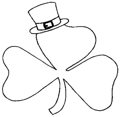 Printable Shamrock Coloring Page