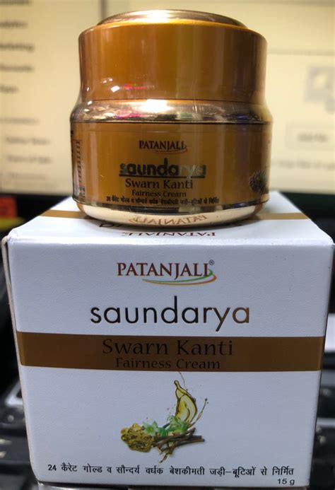 Patanjali Saundarya Swarn Kanti Fairness Cream 15g Ayurveda Store Unit 3 Viva Village 192