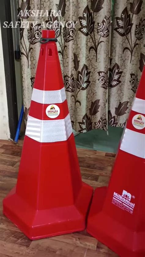 Access Control System Nilkamal Hexagonal Safety Traffic Cone