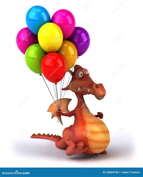 Fun Dragon Stock Illustration Illustration Of Happy 32804730