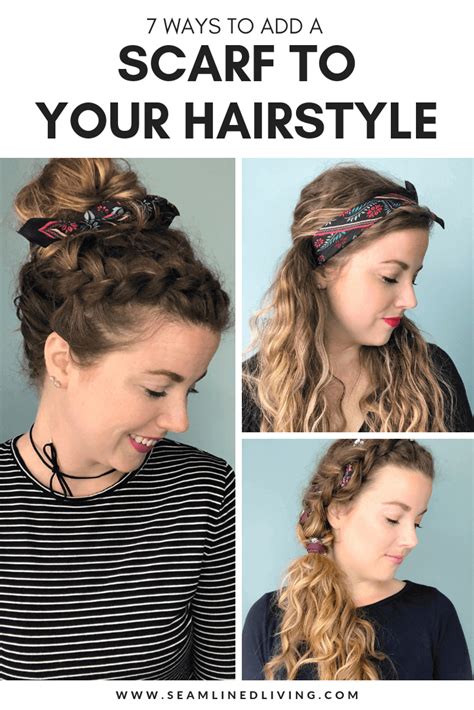 how to style scarf on hair