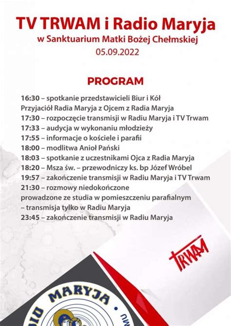 Tv Trwam I Radio Maryja W Sanktuarium Matki Bo Ej Che Mskiej