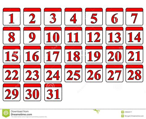 Free Printable Calendar Numbers 1-31 May - Get Your Calendar Printable