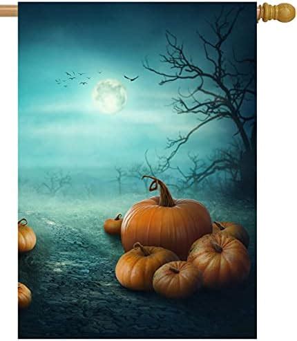 Amazon Morigins Autumn Pumpkin Moon Cat Double Sided Decorative