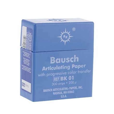 Papel Articular Azul Hojas Bausch Bk Djl Dental