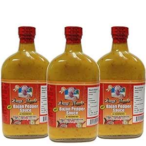 Amazon Aunt May S Hot Bajan Pepper Sauce Oz Pack Of Grocery Gourmet Food