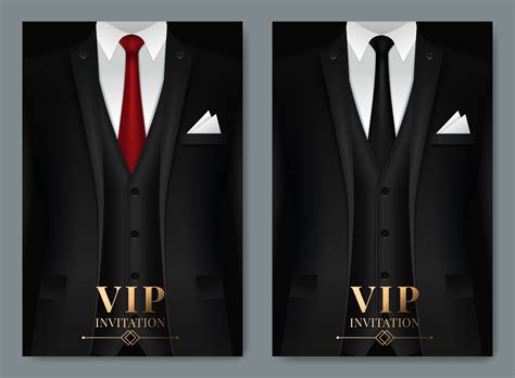 Black Suit business card templates 672770 Vector Art at Vecteezy