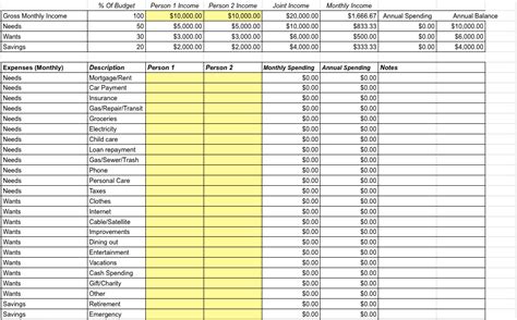 Budget Sheet Google Sheets | Budget Sheets FREE Printable