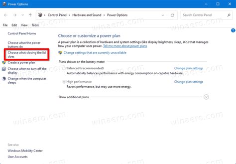 How To Change Default Lid Close Action On Windows 10