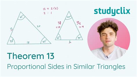 Maths Theorem Proportional Sides In Similar Triangles Leaving