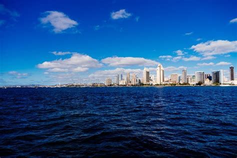 San Diego city skyline stock image. Image of cloud, office - 237944543