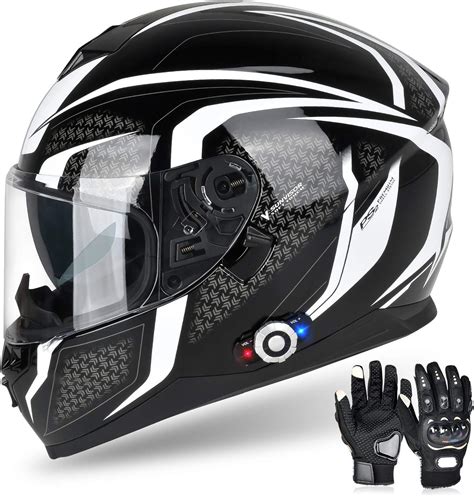 Buy Bluetooth Motorcycle Helmet FreedConn BM12 DOT Full Face Bluetooth