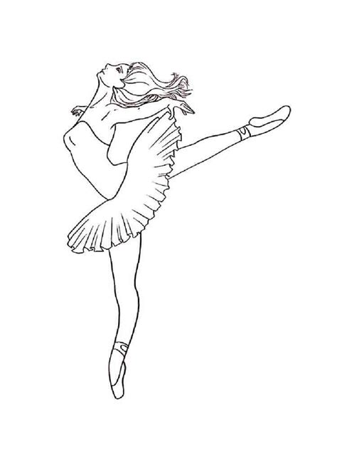 Tekening Van Ballerina Kleurplaat Kinderen Kleurplaat