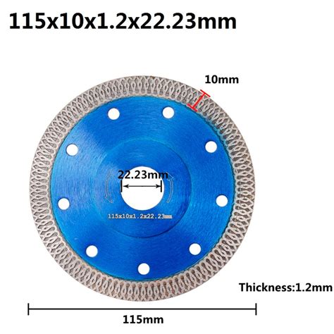 Porcelain Tile Turbo Thin Diamond Dry Cutting Blade Disc Grinder Wheel