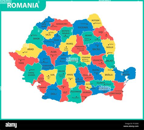 Regions Of Romania Map