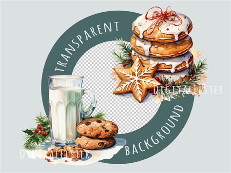 Watercolor Gingerbread Cookies Clipart 15 High Quality JPEG Etsy