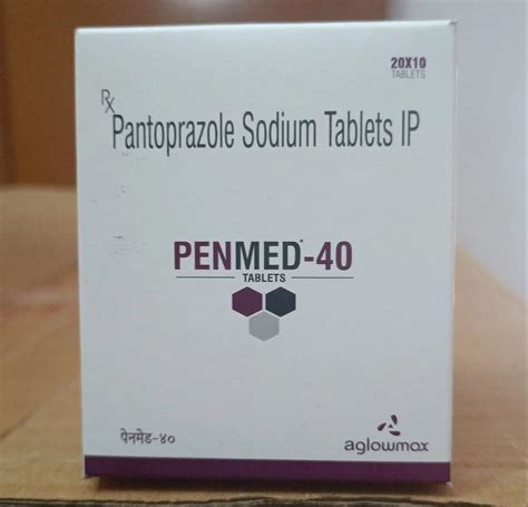 Penmed 40 Pantoprazole Sodium Tablets IP At Rs 150 Box Pantoprazole