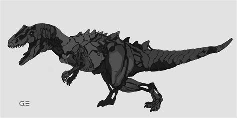 Allosaurus Concept Art by Gianluca Estradini | Concept art, Jurassic ...