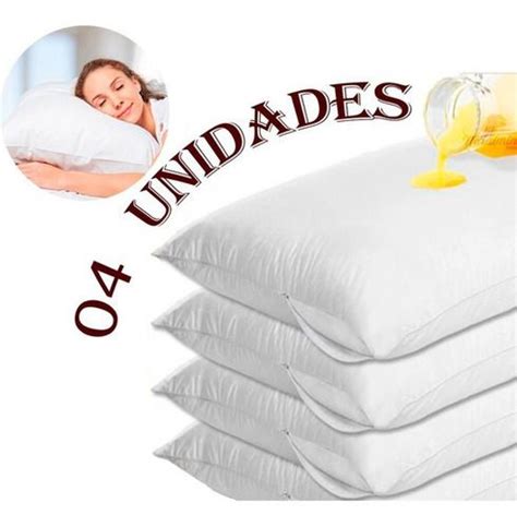 Kit Capa Protetora Travesseiro Imperme Vel Ziper Bed Pillows