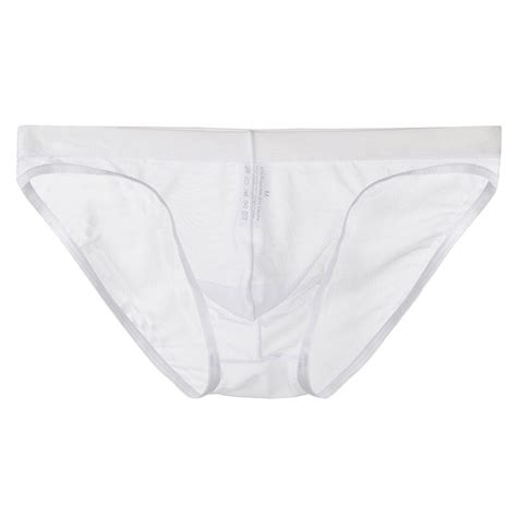 Kpoplk Mens Underwear Briefs Mens Bikini Pouch Soft Full Coverage Lingerie Low Waist Thong